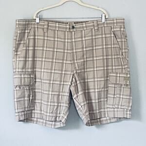 Red Head Shorts Mens 50 Brown Plaid Pockets Fishing Beach Outdoor Golf Preppy